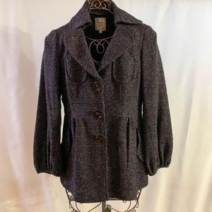 Purple/Black Tweed Jacket - Great Condition